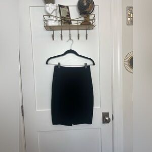 Express Tight Black Midi Pencil Skirt